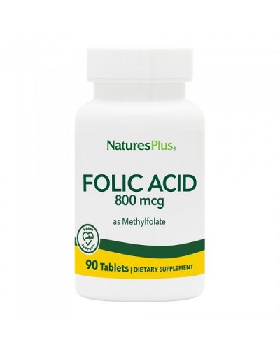 NATURES PLUS FOLIC ACID 800mcg 90tabs