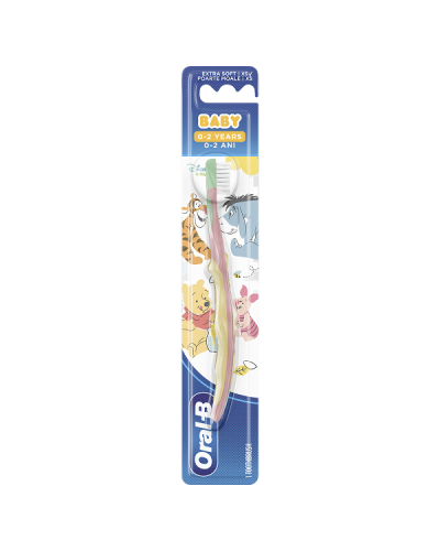 ORAL-B BABY ΠΑΙΔΙΚΗ ΟΔΟΝΤΟΒΟΥΡΤΣΑ WINNIE 0-2 ΕΤΩΝ EXTRA SOFT 1τμχ