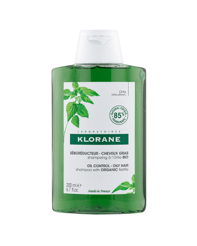 KLORANE ORTIE OIL CONTROL SHAMPOO WITH ORGANIC NETTLE OILY HAIR 200ML