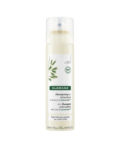 KLORANE ULTRA-GENTLE DRY SHAMPOO WITH OAT MILK & CERAMIDE ALL HAIR TYPES 150ml