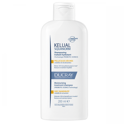 DUCRAY KELUAL SQUANORM MOISTURIZING TREATMENT SHAMPOO DRY DANDRUFF 200ml