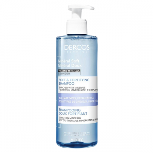 VICHY DERCOS MINERAL SOFT​​​​​​​ SOFT & FORTIFYNG SHAMPOO 400ml