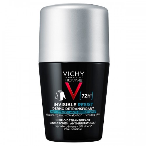 VICHY HOMME DEODORANT INVISIBLE RESIST ROLL-ON 72H 50ml