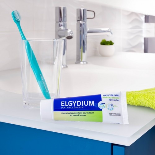 ELGYDIUM TEACHING TOOTHPASTE ΕΚΠΑΙΔΕΥΤΙΚΗ ΟΔΟΝΤΟΚΡΕΜΑ ΠΟΥ ΑΠΟΚΑΛΥΠΤΕΙ ΤΗΝ ΠΛΑΚΑ 50ml