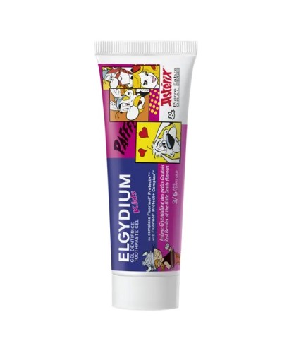 ELGYDIUM KIDS ASTERIX TOOTHPASTE ΟΔΟΝΤΟΚΡΕΜΑ ΓΙΑ ΠΑΙΔΙΑ 3 ΕΩΣ 6 ΕΤΩΝ ΜΕ ΓΕΥΣΗ ΚΟΚΚΙΝΑ ΜΟΥΡΑ 50ml