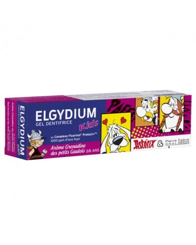 ELGYDIUM KIDS ASTERIX TOOTHPASTE ΟΔΟΝΤΟΚΡΕΜΑ ΓΙΑ ΠΑΙΔΙΑ 3 ΕΩΣ 6 ΕΤΩΝ ΜΕ ΓΕΥΣΗ ΚΟΚΚΙΝΑ ΜΟΥΡΑ 50ml