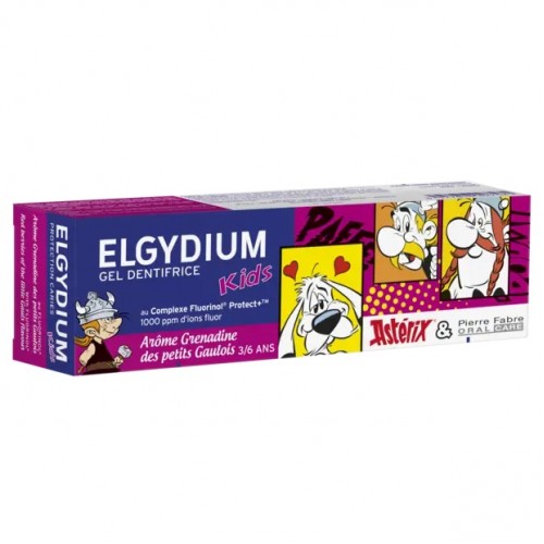 ELGYDIUM KIDS ASTERIX TOOTHPASTE ΟΔΟΝΤΟΚΡΕΜΑ ΓΙΑ ΠΑΙΔΙΑ 3 ΕΩΣ 6 ΕΤΩΝ ΜΕ ΓΕΥΣΗ ΚΟΚΚΙΝΑ ΜΟΥΡΑ 50ml