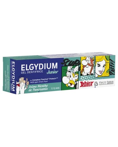 ELGYDIUM KIDS ASTERIX TOOTHPASTE ΟΔΟΝΤΟΚΡΕΜΑ ΓΙΑ ΠΑΙΔΙΑ 7 ΕΩΣ 12 ΕΤΩΝ ΜΕ ΓΕΥΣΗ ΜΕΝΤΑ 50ml