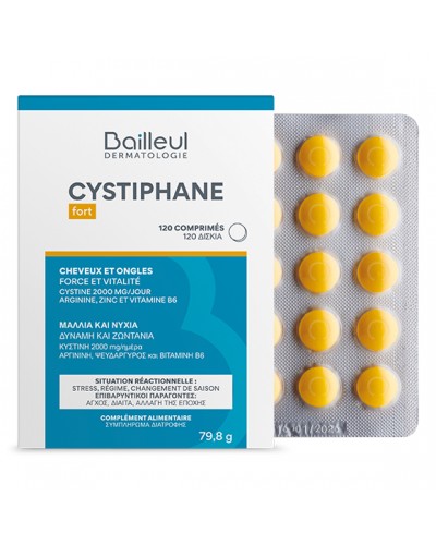 BAILLEUL PROMO CYSTIPHANE FORT 120tabs + CYSTIPHANE+ ANTI-HAIR LOSS SHAMPOO 200ml