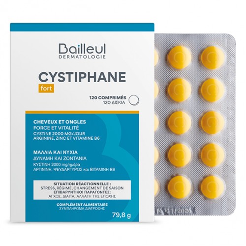 BAILLEUL PROMO CYSTIPHANE FORT 120tabs + CYSTIPHANE+ ANTI-HAIR LOSS SHAMPOO 200ml