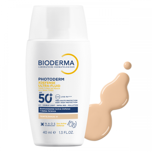 BIODERMA PHOTODERM XDEFENSE ULTRA-FLUID SPF50+ SHADE 01 40ml