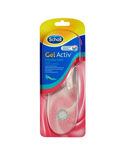 SCHOLL GEL ACTIV EVERYDAY HEELS ΑΝΑΤΟΜΙΚΟΙ ΓΥΝΑΙΚΕΙΟΙ ΠΑΤΟΙ ΓΙΑ ΠΑΠΟΥΤΣΙΑ ΜΕ ΤΑΚΟΥΝΙ ONE SIZE Νο 36-42 1 ζευγάρι