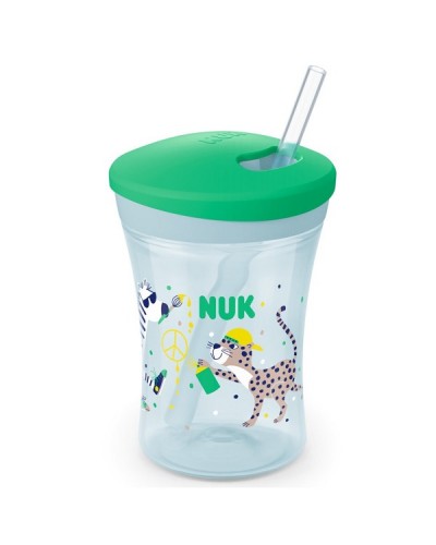 NUK EVOLUTION ACTION CUP ΠΟΤΗΡΑΚΙ ΜΕ ΚΑΛΑΜΑΚΙ 12+ ΜΗΝΩΝ 230ml ΣΕ ΔΙΑΦΟΡΑ ΧΡΩΜΑΤΑ