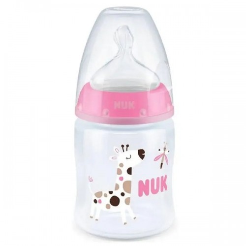 NUK FIRST CHOICE PLUS ΜΠΙΜΠΕΡΟ ΠΛΑΣΤΙΚΟ ΜΕ ΘΗΛΗ ΣΙΛΙΚΟΝΗΣ 0-6 ΜΗΝΩΝ 150ml & ΔΕΙΚΤΗ ΕΛΕΓΧΟΥ ΘΕΡΜΟΚΡΑΣΙΑΣ 1τμχ ΔΙΑΦΟΡΑ ΣΧΕΔΙΑ