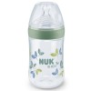 NUK FOR NATURE ΜΠΙΜΠΕΡΟ ΜΕ ΘΗΛΗ ΣΙΛΙΚΟΝΗΣ & ΔΕΙΚΤΗ ΕΛΕΓΧΟΥ ΘΕΡΜΟΚΡΑΣΙΑΣ MEDIUM 260ml ΣΕ ΔΙΑΦΟΡΑ ΧΡΩΜΑΤΑ