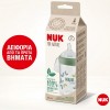 NUK FOR NATURE ΜΠΙΜΠΕΡΟ ΜΕ ΘΗΛΗ ΣΙΛΙΚΟΝΗΣ & ΔΕΙΚΤΗ ΕΛΕΓΧΟΥ ΘΕΡΜΟΚΡΑΣΙΑΣ MEDIUM 260ml ΣΕ ΔΙΑΦΟΡΑ ΧΡΩΜΑΤΑ