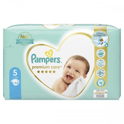 PAMPERS PREMIUM CARE No 5 (11-16kg) 44τμχ JUMBO PACK