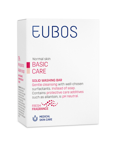 EUBOS BASIC CARE RED SOLID WASHING BAR 125g