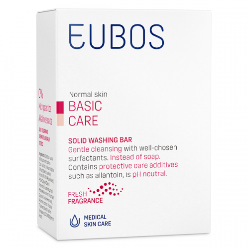 EUBOS BASIC CARE RED SOLID WASHING BAR 125g