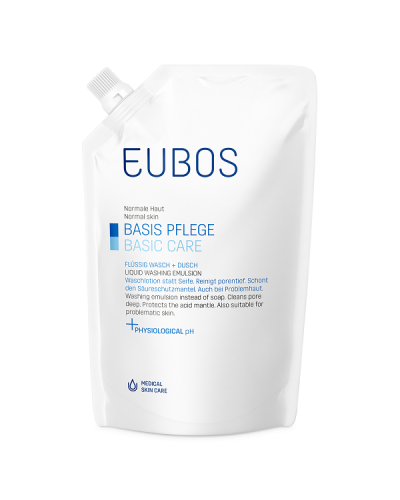 EUBOS BASIC CARE BLUE LIQUID WASHING EMULSION 400ml REFILL