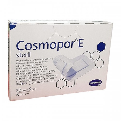 HARTMANN COSMOPOR E ΑΥΤΟΚΟΛΛΗΤΗ ΑΠΟΣΤΕΙΡΩΜΕΝΗ ΓΑΖΑ 7,2x5cm 10τμχ