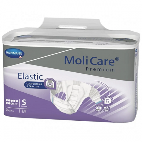 HARTMANN MOLICARE PREMIUM SLIP ELASTIC ΠΑΝΕΣ ΑΚΡΑΤΕΙΑΣ ΝΥΧΤΑΣ Small 8 ΣΤΑΓΟΝΩΝ 26τμχ