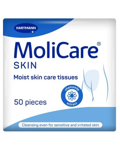 HARTMANN MOLICARE SKIN ΥΓΡΑ ΜΑΝΤΗΛΙΑ ΚΑΘΑΡΙΣΜΟΥ ΧΩΡΙΣ ΟΙΝΟΠΝΕΥΜΑ 20χ30cm 50τμχ