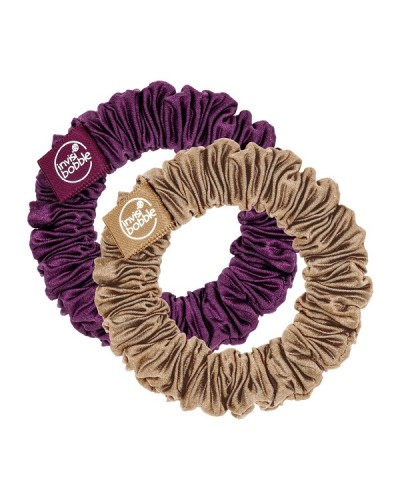 INVISIBOBBLE SPRUNCHIE SLIM THE SNUGGLE IS REAL PURPLE- GOLD BROWN) ΛΑΣΤΙΧΑΚΙΑ ΜΑΛΛΙΩΝ 2τμχ