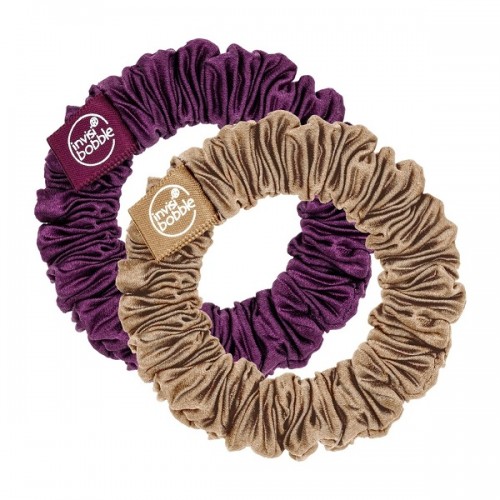 INVISIBOBBLE SPRUNCHIE SLIM THE SNUGGLE IS REAL PURPLE- GOLD BROWN) ΛΑΣΤΙΧΑΚΙΑ ΜΑΛΛΙΩΝ 2τμχ