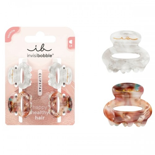 INVISIBOBBLE CLIPSTAR PETIT BIJOUX ΚΛΑΜΕΡ ΓΙΑ ΤΑ ΜΑΛΛΙΑ 4τμχ