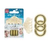 INVISIBOBBLE SET APRES SKI 24K GOLD ΛΑΣΤΙΧΑΚΙΑ ΜΑΛΛΙΩΝ 3τμχ & ΚΛΑΜΕΡ 1τμχ