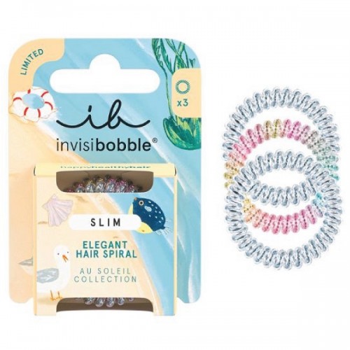 INVISIBOBBLE SLIM AU SOLEIL VIBRANT VACATION ΛΑΣΤΙΧΑΚΙΑ ΜΑΛΛΙΩΝ 3τμχ