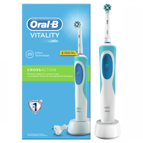 ORAL-B VITALITY CROSSACTION 2D ΗΛΕΚΤΡΙΚΗ ΟΔΟΝΤΟΒΟΥΡΤΣΑ 1τμχ