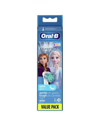 ORAL-B KIDS ΑΝΤΑΛΛΑΚΤΙΚΕΣ ΚΕΦΑΛΕΣ ΠΑΙΔΙΚΗΣ ΗΛΕΚΤΡΙΚΗΣ ΟΔΟΝΤΟΒΟΥΡΤΣΑΣ FROZEN II 4τμχ