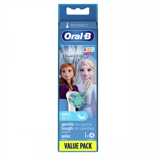 ORAL-B KIDS ΑΝΤΑΛΛΑΚΤΙΚΕΣ ΚΕΦΑΛΕΣ ΠΑΙΔΙΚΗΣ ΗΛΕΚΤΡΙΚΗΣ ΟΔΟΝΤΟΒΟΥΡΤΣΑΣ FROZEN II 4τμχ