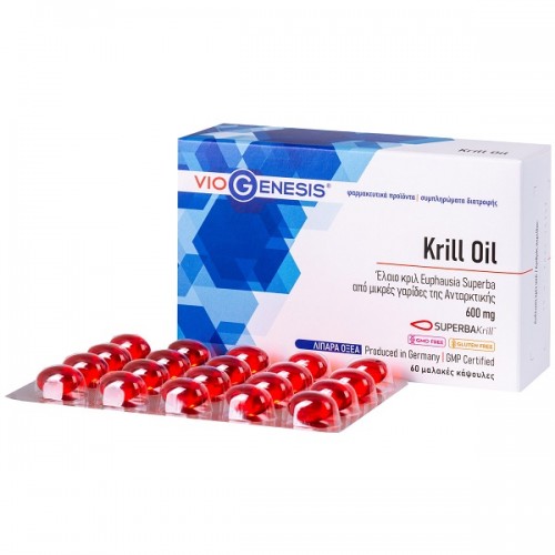 VIOGENESIS KRILL OIL SUPERBA 600mg 60softgels