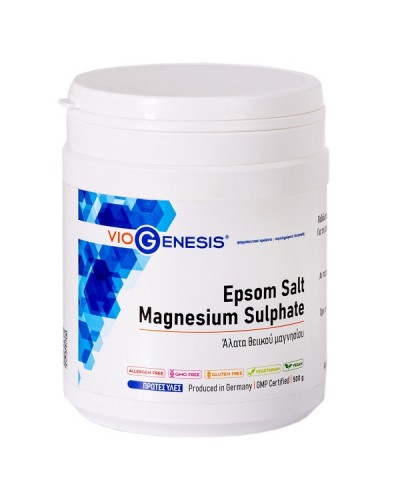 VIOGENESIS EPSOM SALT MAGNESIUM SULPHATE 500g