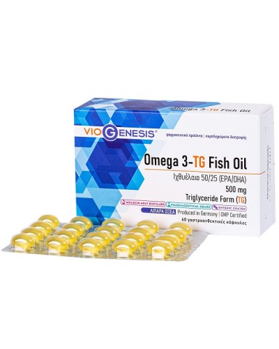 VIOGENESIS OMEGA 3-TG FISH OIL 60caps