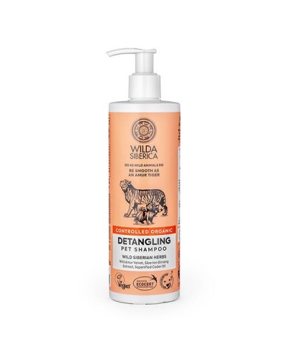 NATURA SIBERICA WILDA SIBERICA CONTROLLED ORGANIC DETANGLING PET SHAMPOO 400ML