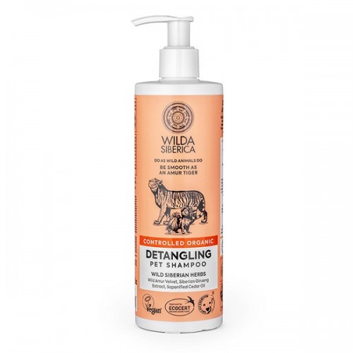 NATURA SIBERICA WILDA SIBERICA CONTROLLED ORGANIC DETANGLING PET SHAMPOO 400ML