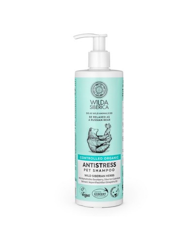 NATURA SIBERICA WILDA SIBERICA CONTROLLED ORGANIC ANTISTRESS PET SHAMPOO 400ML