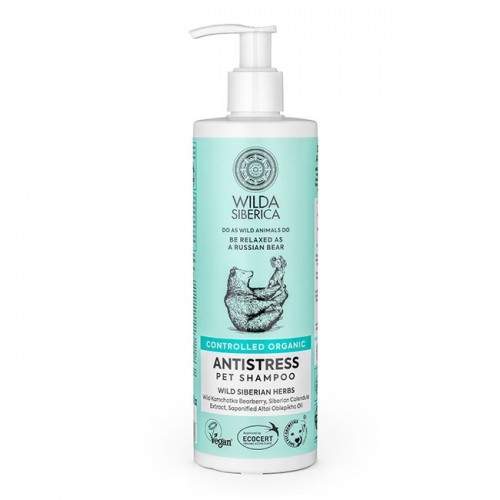 NATURA SIBERICA WILDA SIBERICA CONTROLLED ORGANIC ANTISTRESS PET SHAMPOO 400ML