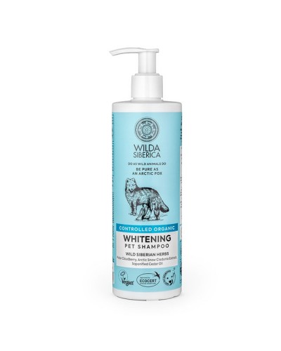 NATURA SIBERICA WILDA SIBERICA CONTROLLED ORGANIC WHITENING PET SHAMPOO 400ML