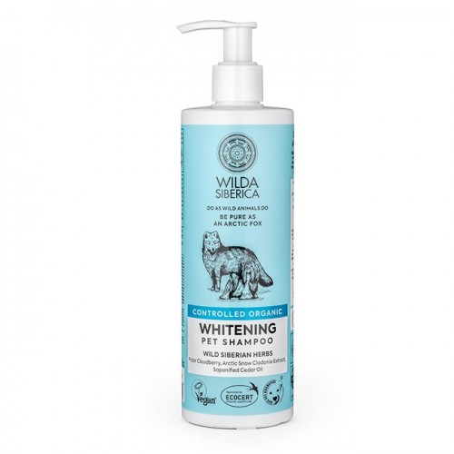 NATURA SIBERICA WILDA SIBERICA CONTROLLED ORGANIC WHITENING PET SHAMPOO 400ML