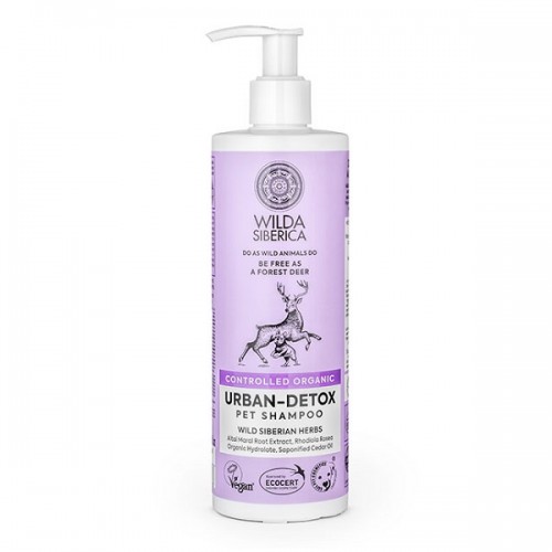 NATURA SIBERICA WILDA SIBERICA CONTROLLED ORGANIC URBAN-DETOX PET SHAMPOO 400ML