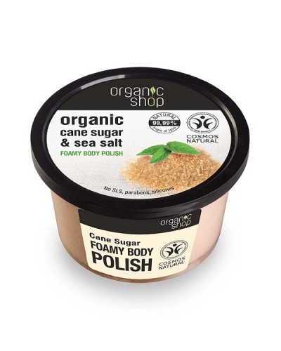 ORGANIC SHOP BODY POLISH CANE SUGAR TOP 250ML