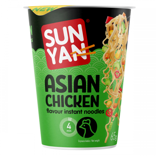 SUN YAN ΕΤΟΙΜΟ ΓΕΥΜΑ NOODLES ASIAN STYLE ΚΟΤΟΠΟΥΛΟ CUP 65g