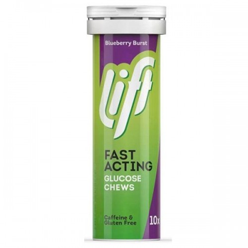 GLUCO LIFT FAST ACTING GLUCOSE CHEWS RASBERRY 10 Μασώμενες Ταμπλέτες