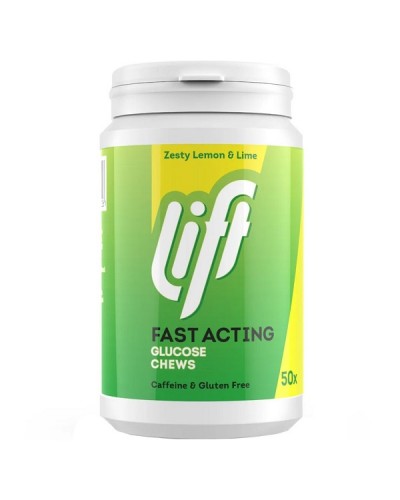 GLUCO LIFT FAST ACTING GLUCOSE CHEWS LEMON-LIME 50 Μασώμενες Ταμπλέτες