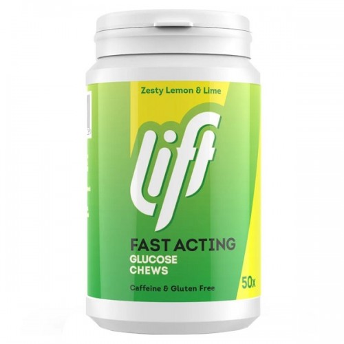 GLUCO LIFT FAST ACTING GLUCOSE CHEWS LEMON-LIME 50 Μασώμενες Ταμπλέτες